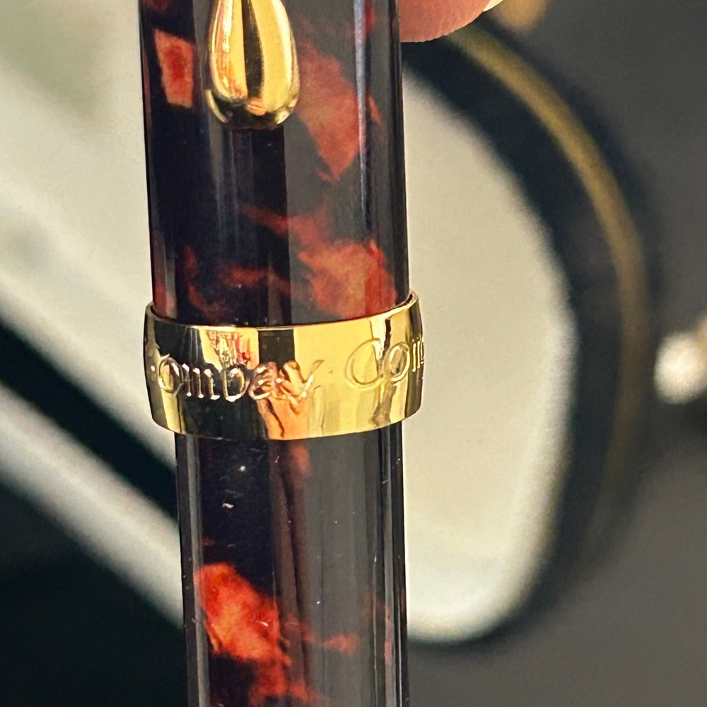 Vintage 1998 The Bombay Company Tortoiseshell Mechanical Pencil with Case Gold - Picture 4 of 10